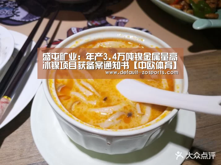 盛屯矿业:年产3.4万吨镍金属量高冰镍项目获备案通知书【中欧体育】(图3) 中欧体育平台
